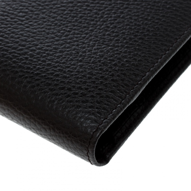 Pre Owned Gucci Leather Long Bifold Wallet