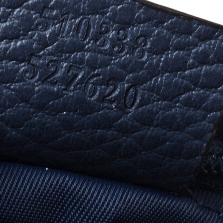 Pre Owned Gucci Blue GG Nylon Toiletry Pouch