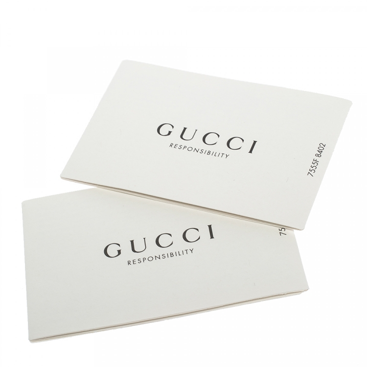 gucci bag warranty card