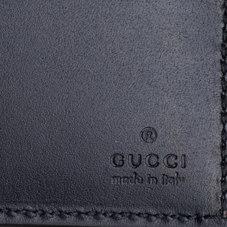 مملوكة مسبقًا Gucci Beige GG Supreme Canvas Kingsnake Print Bifold Wallet