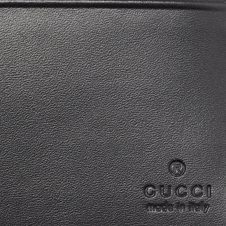Pre Owned Gucci Beige GG Supreme Canvas Kingsnake Bifold Wallet