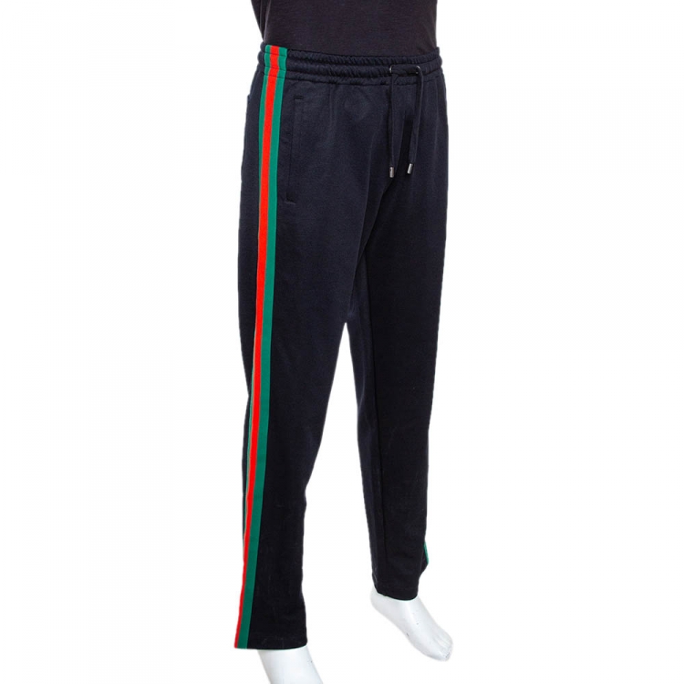 handleiding Wijzer Uitroepteken Gucci Black Jersey Web Stripe Detail Track Pants M Gucci | TLC
