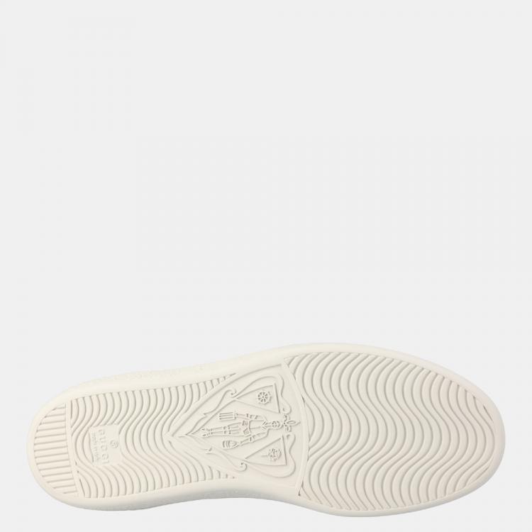 Pre Owned Gucci Black Ace Supreme Sneakers Size UK 7.5