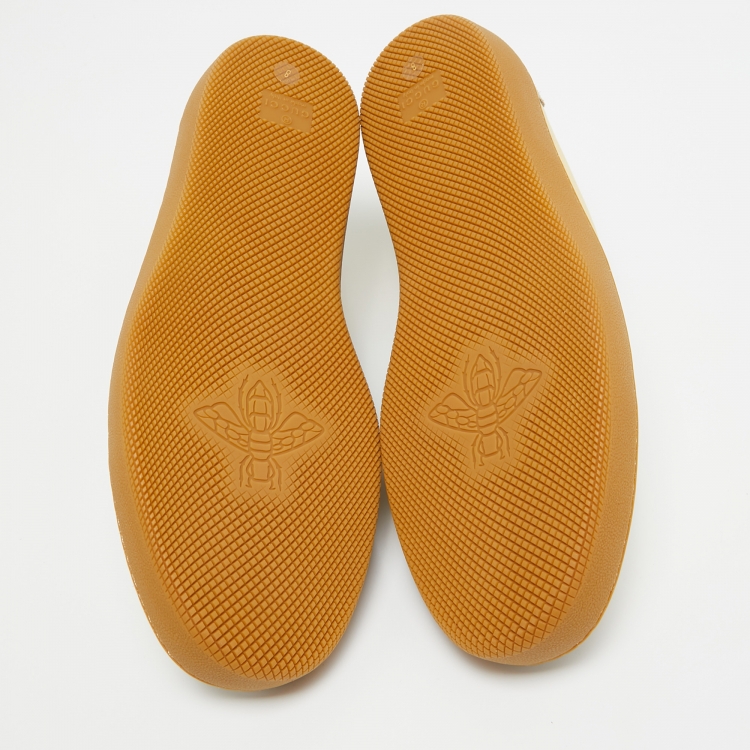 Pre Owned Gucci Multicolor Leather and Suede G74 Sneakers Size 42