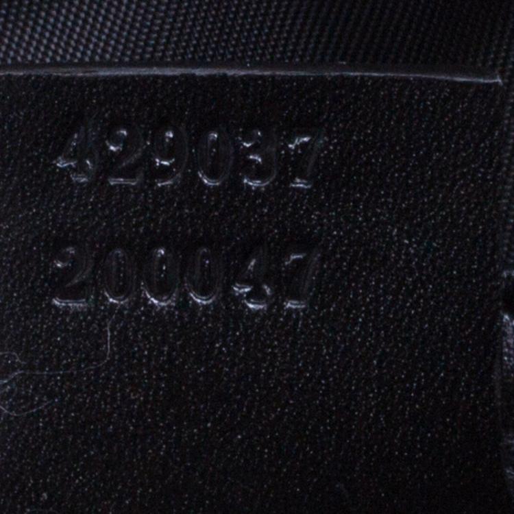 Pre Owned Gucci Black Mesh Embroidered Hollywood Backpack 