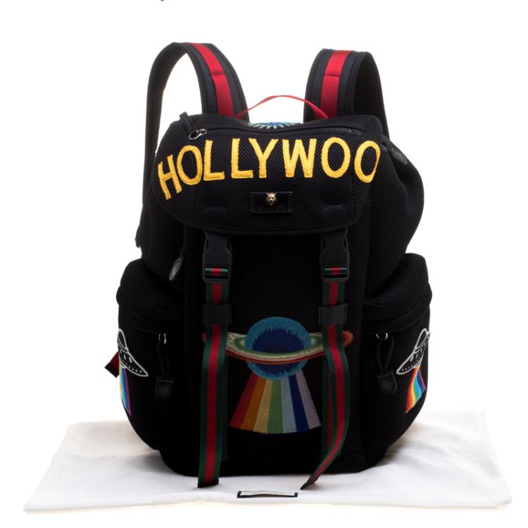 gucci embroidered backpack