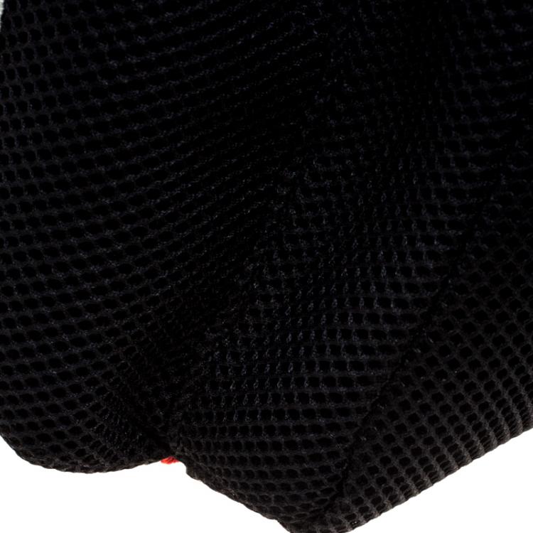 Pre Owned Gucci Black Mesh Embroidered Hollywood Backpack 