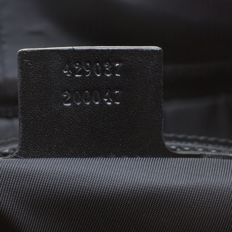 Pre Owned Gucci Black Mesh Hollywood Backpack