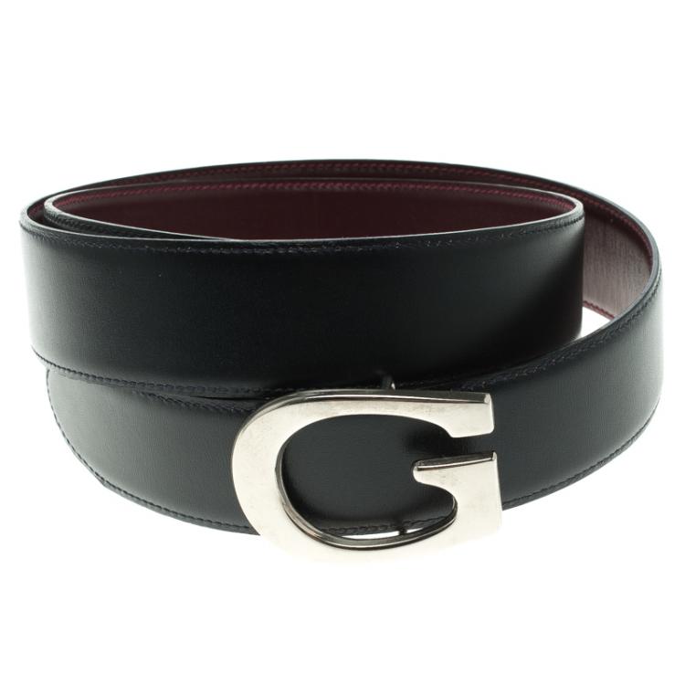 Gucci Black Leather Logo Buckle Belt 85CM Gucci TLC