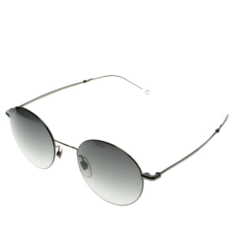 Pre Owned Gucci Black GG 4273/S Round Sunglasses