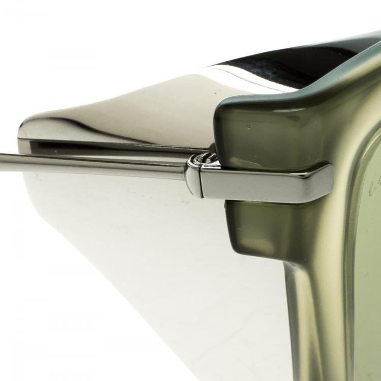 Pre Owned Gucci Green GG 3738 Square Optyl Sunglasses