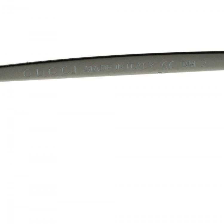 Pre Owned Gucci Green GG 3738 Square Optyl Sunglasses