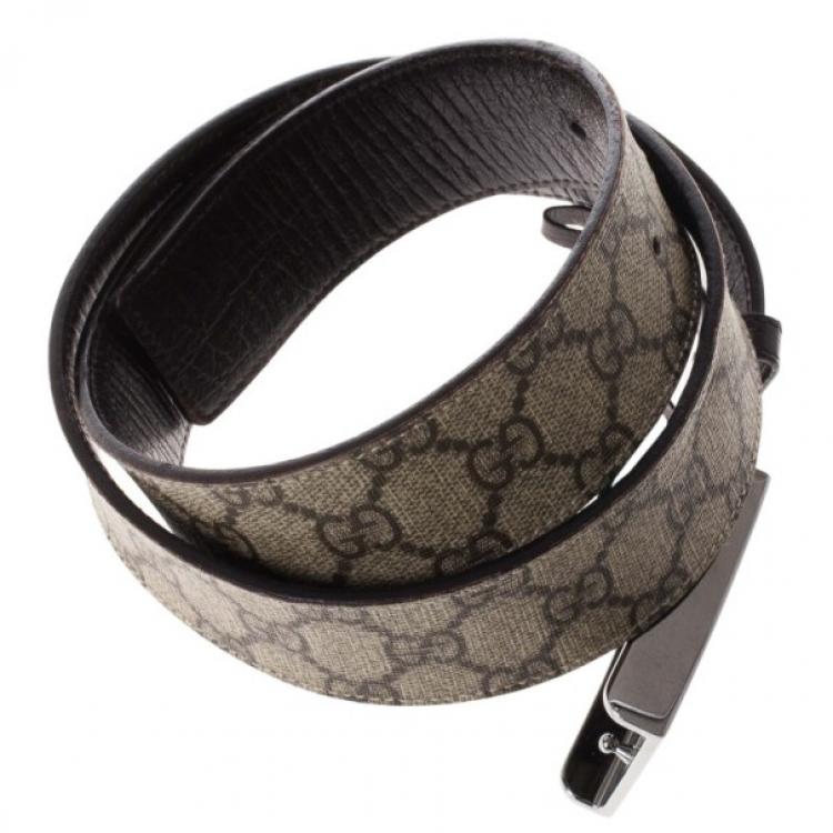 Pre Owned Gucci Beige Guccissima Leather Belt 90CM