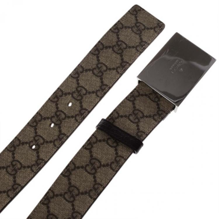 Pre Owned Gucci Beige Guccissima Leather Belt 90CM