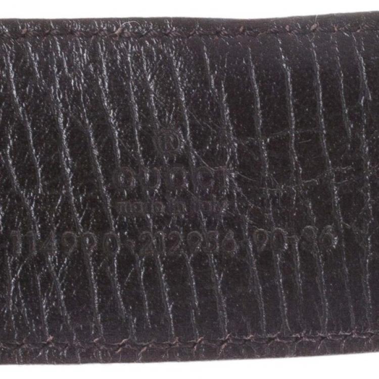 Pre Owned Gucci Beige Guccissima Leather Belt 90CM