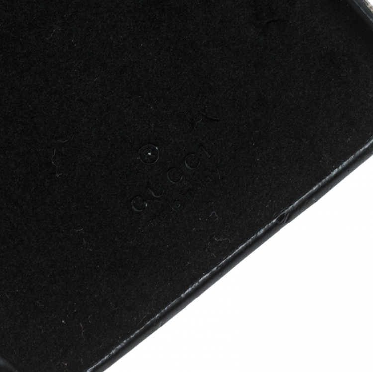 Pre Owned Gucci Beige GG Supreme Canvas Kingsnake Print iPhone 6 Case