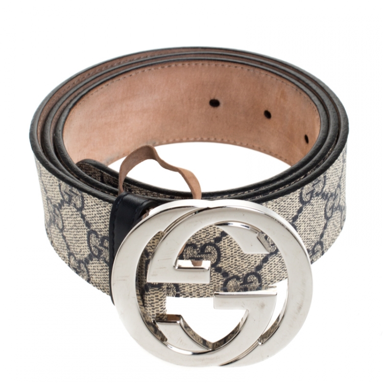 gucci supreme belt blue