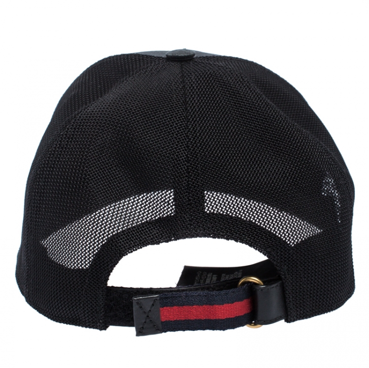 Pre Owned Gucci Grey Fox Print Canvas GG Supreme Baseball Cap L