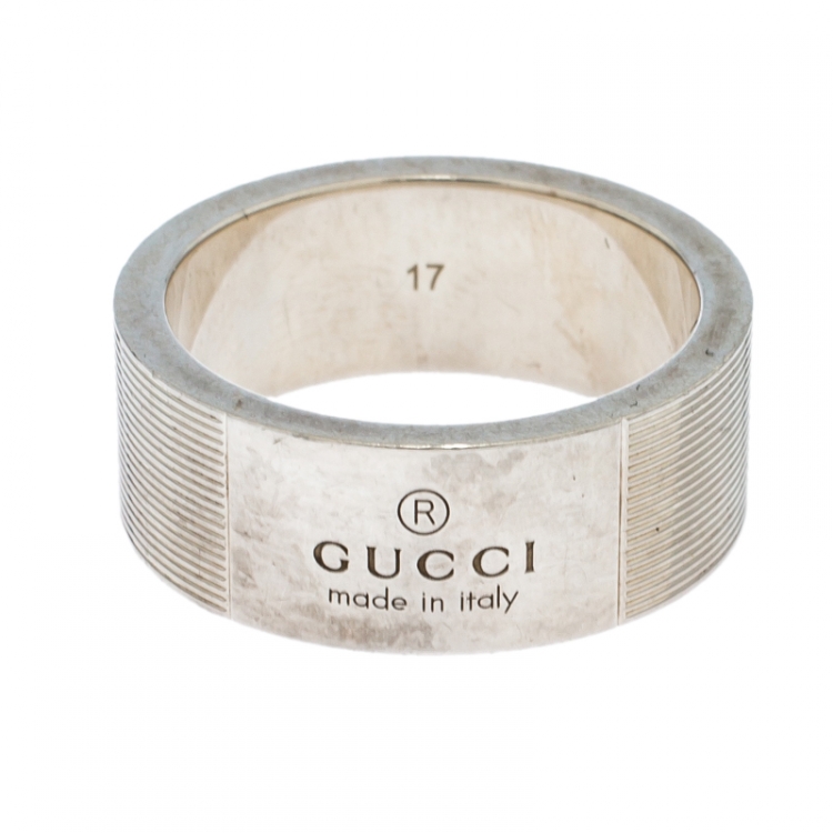 gucci ring silver mens