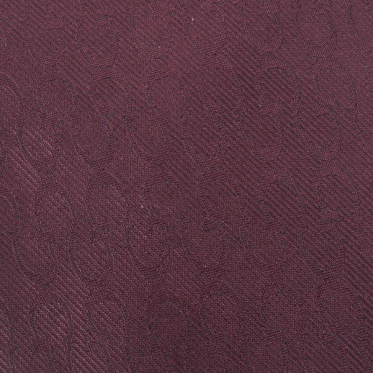 Pre Owned Gucci Purple GG Monogram Woven Silk Tie