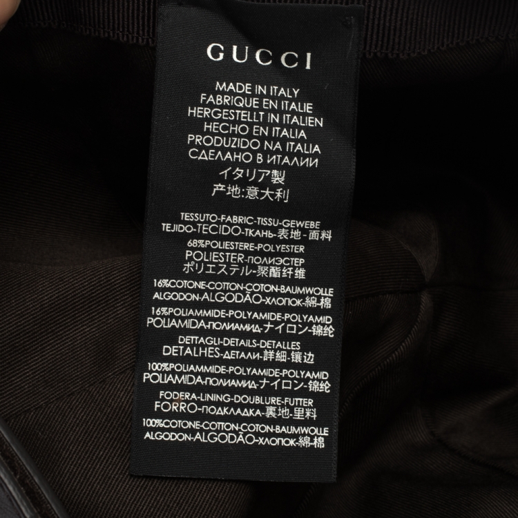 Pre Owned Gucci Beige GG Canvas Web Trimmed Baseball Cap XXL
