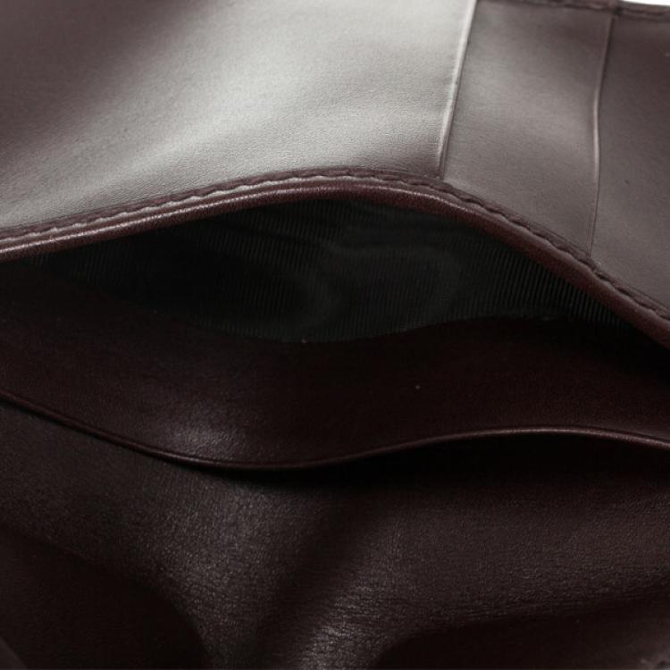 Pre Owned Gucci Brown Guccissima Leather Passport Case