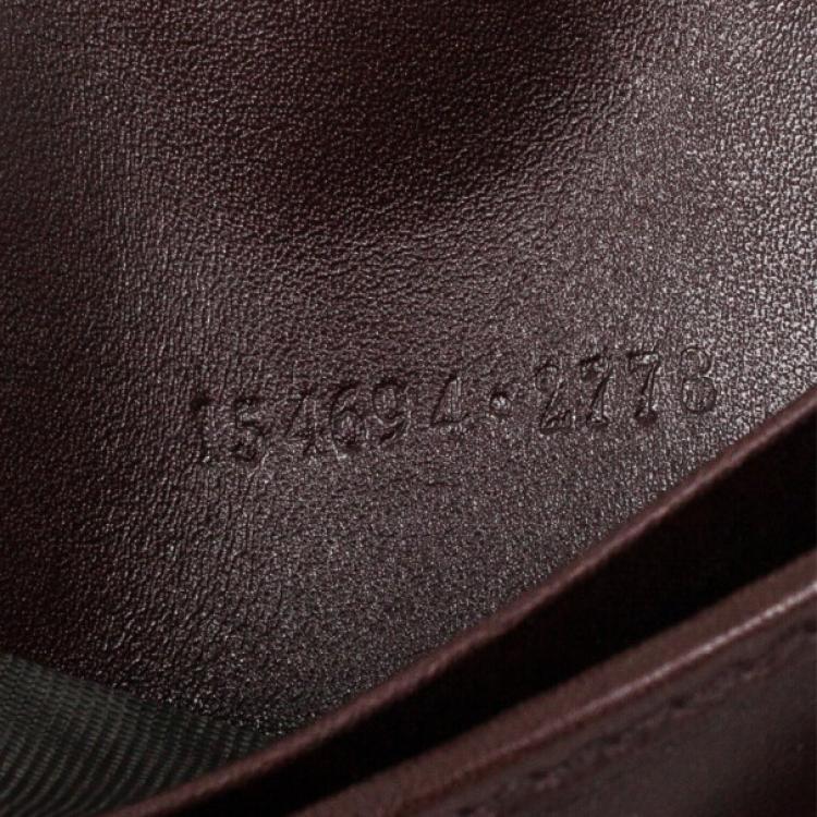 Pre Owned Gucci Brown Guccissima Leather Passport Case