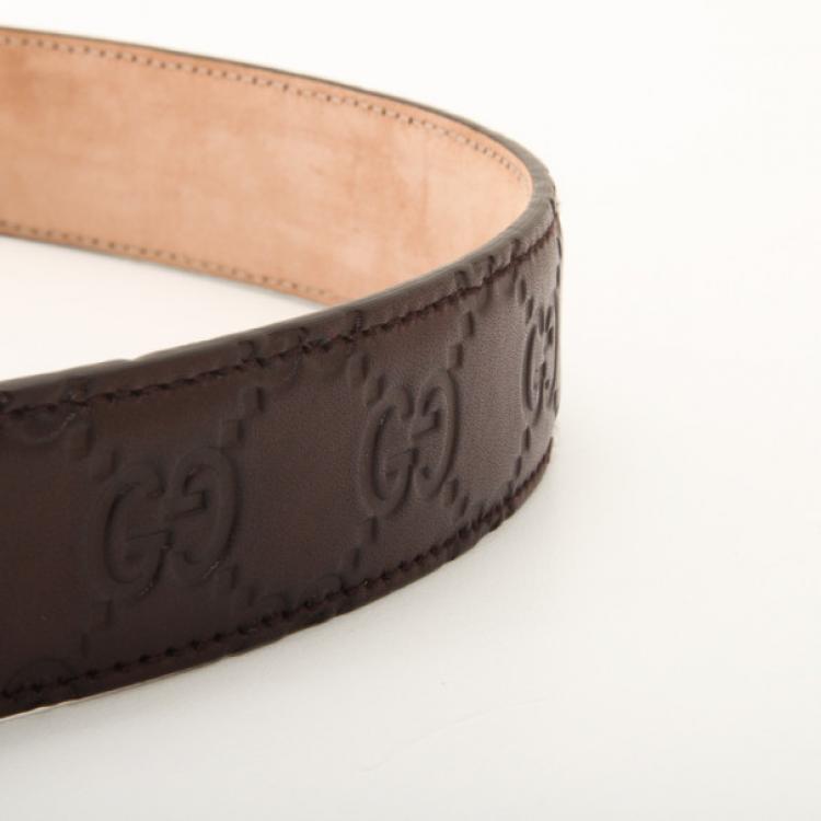 مملوكة مسبقًا Gucci GG Guccissima Belt 107 CM