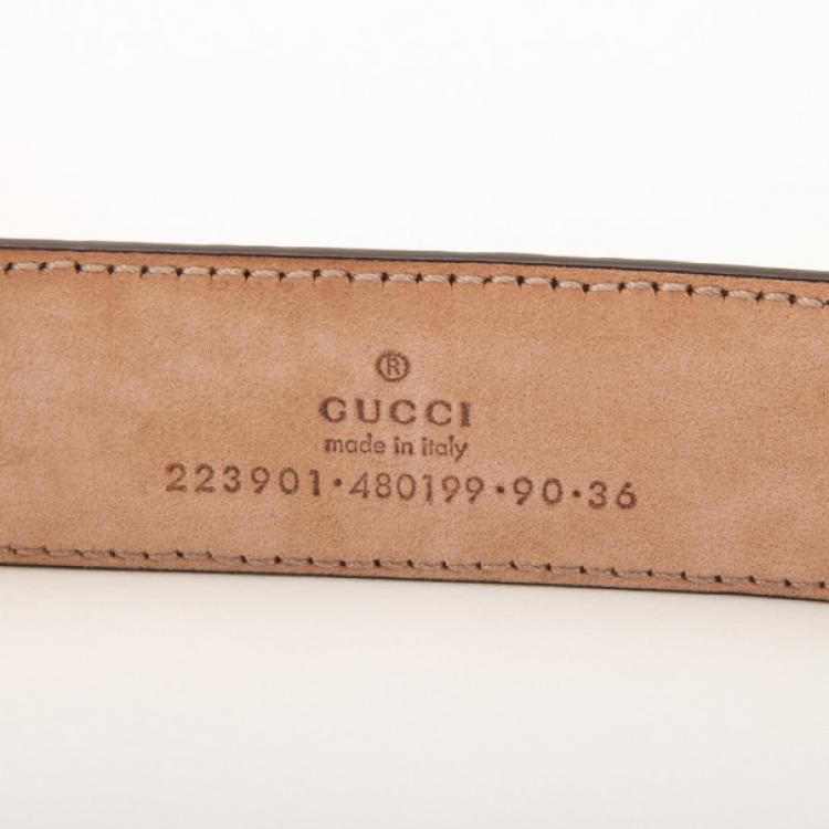 مملوكة مسبقًا Gucci GG Guccissima Belt 107 CM