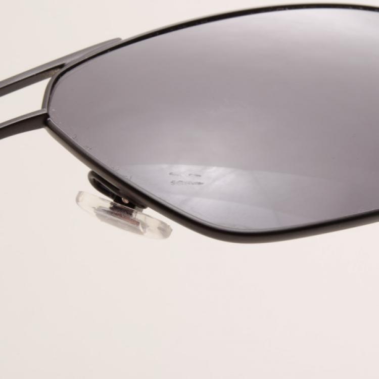 Pre Owned Gucci Black/Grey Metal Frame Sunglasses