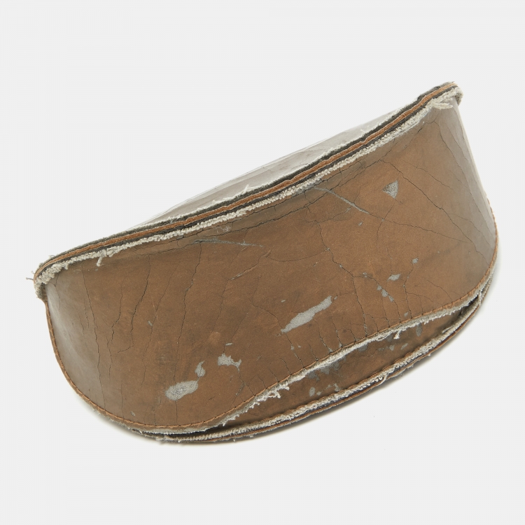 Pre Owned Gucci Green/Brown Gradient GG2206/S Aviator Sunglasses