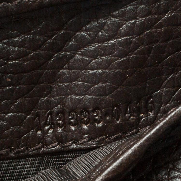 مملوكة مسبقًا Gucci Dark Brown GG Canvas and Leather Bi Fold Wallet