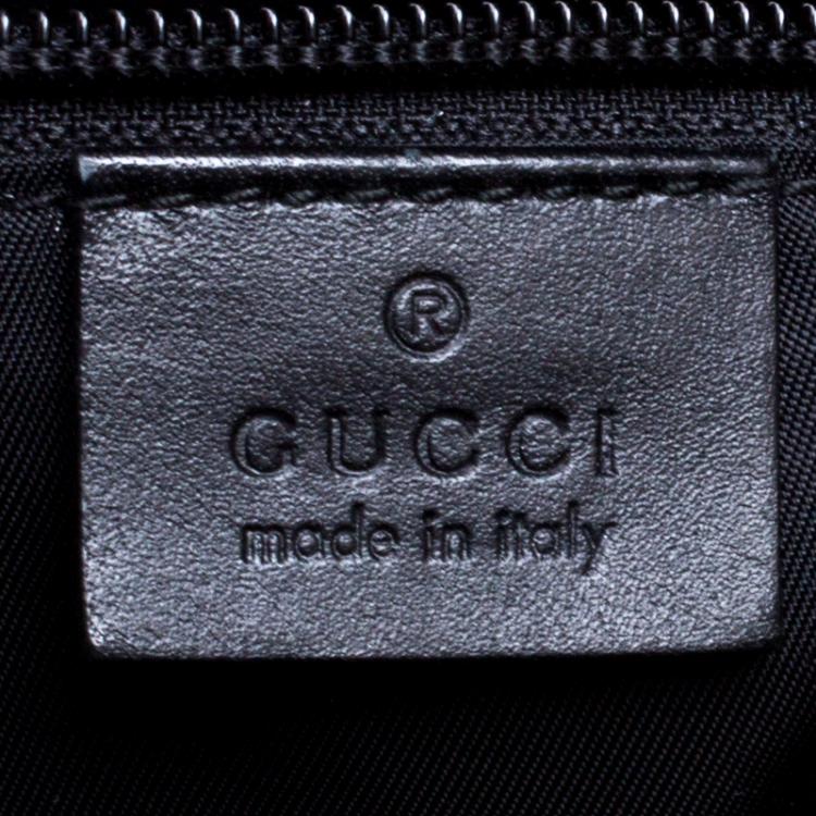 Pre Owned Gucci Black GG Supreme Canvas Messenger Bag