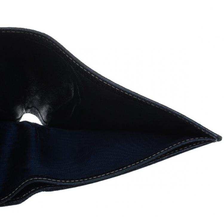 Pre Owned Gucci Signature Web Leather Men Bi-fold Wallet