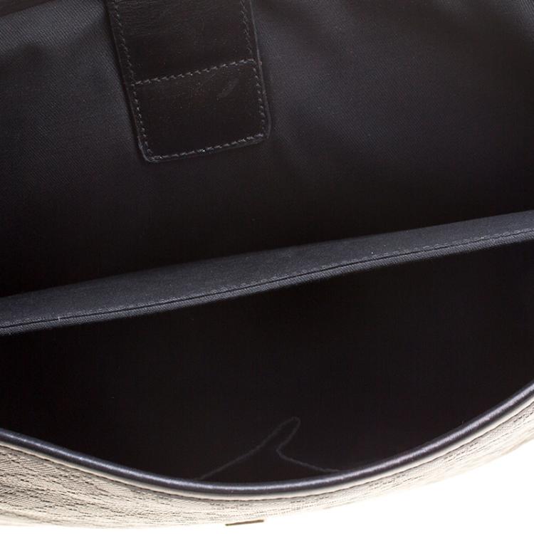 Pre Owned Gucci Black Diamante Leather Hilary Messenger Bag