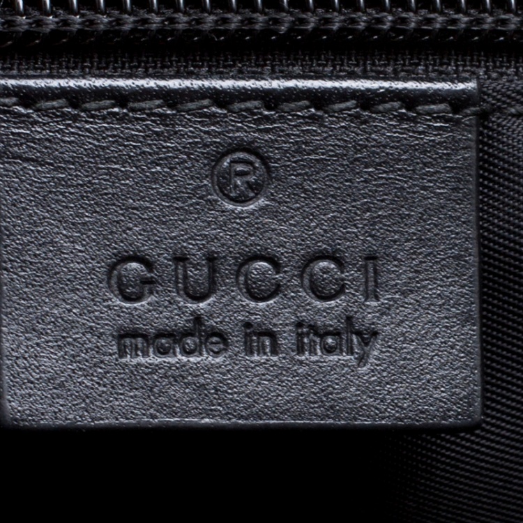 Pre Owned Gucci Grey/Black GG Supreme Canvas Tote