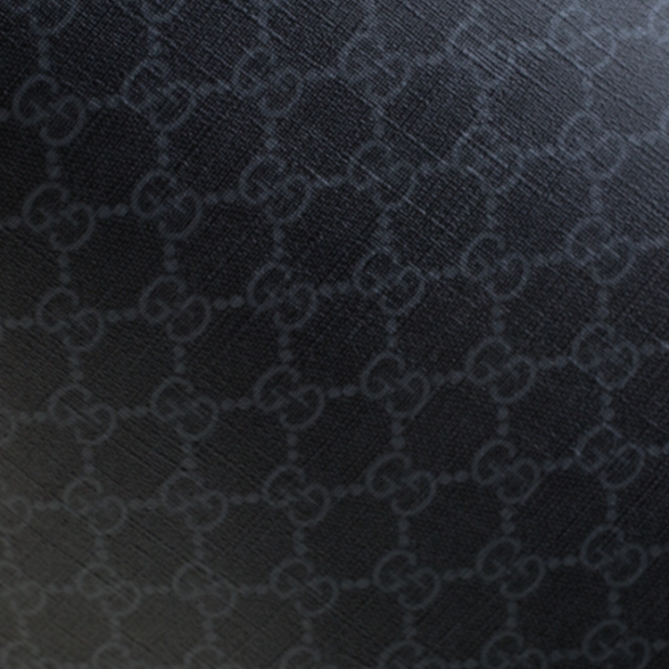 مملوكة مسبقًا Gucci Black GG Supreme Canvas Web Diaper Bag