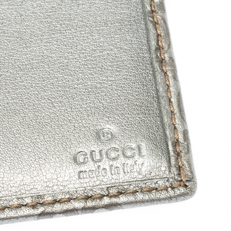 gucci silver wallet