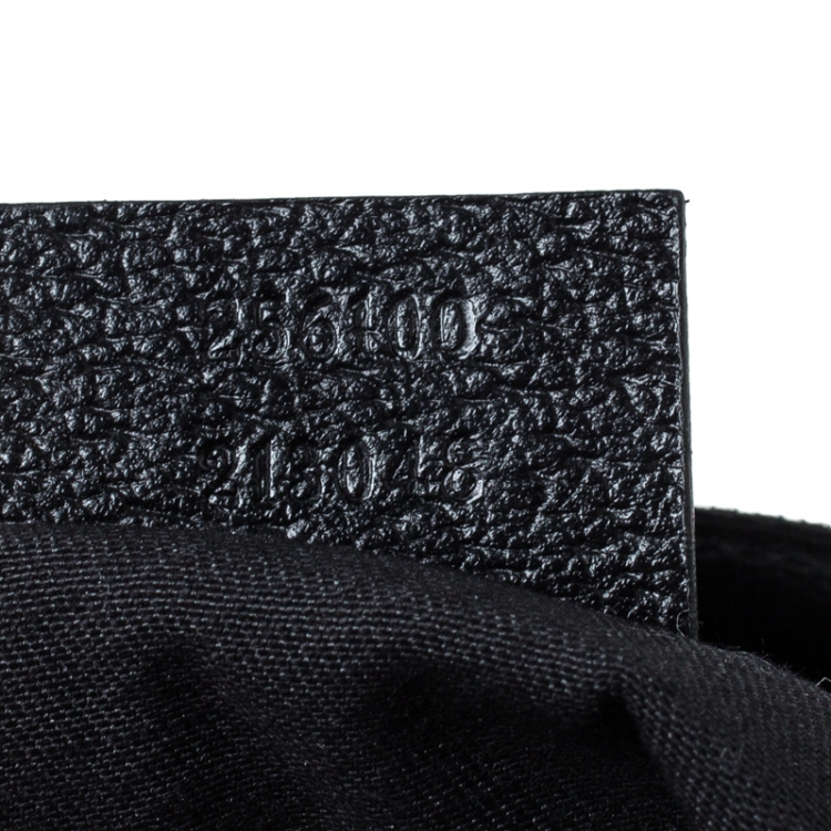 مملوكة مسبقًا Gucci Black GG Canvas Web Messenger Bag