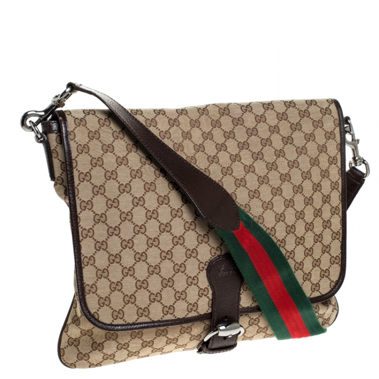 gucci flap messenger bag