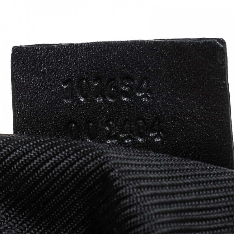 Pre Owned Gucci Black GG Canvas Messenger Bag