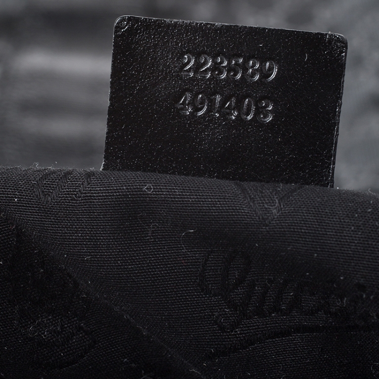 Pre Owned Gucci Black GG Imprime Canvas Oversized Tote