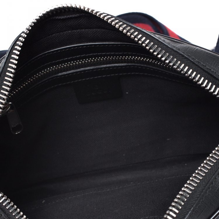 Pre Owned Gucci Black GG Supreme Canvas Belt Bag