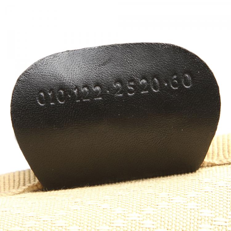Pre Owned Gucci Black Micro Guccissima Canvas Travel Bag