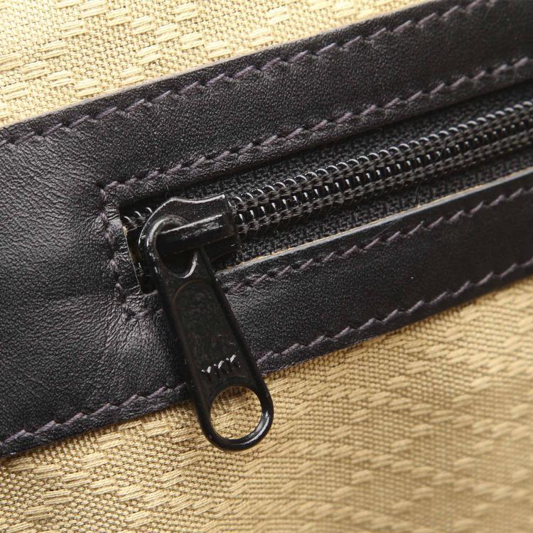 Pre Owned Gucci Black Micro Guccissima Canvas Travel Bag