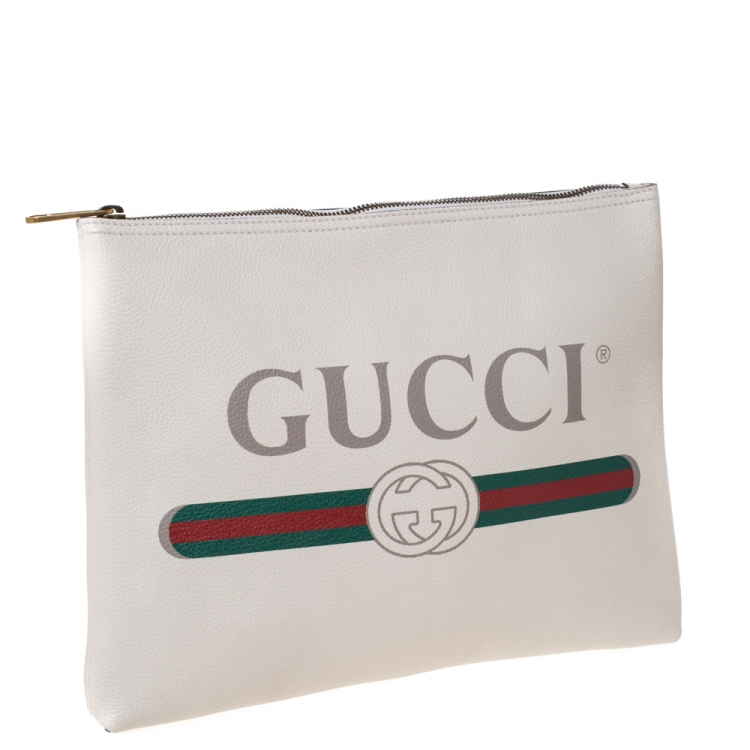 gucci print pouch