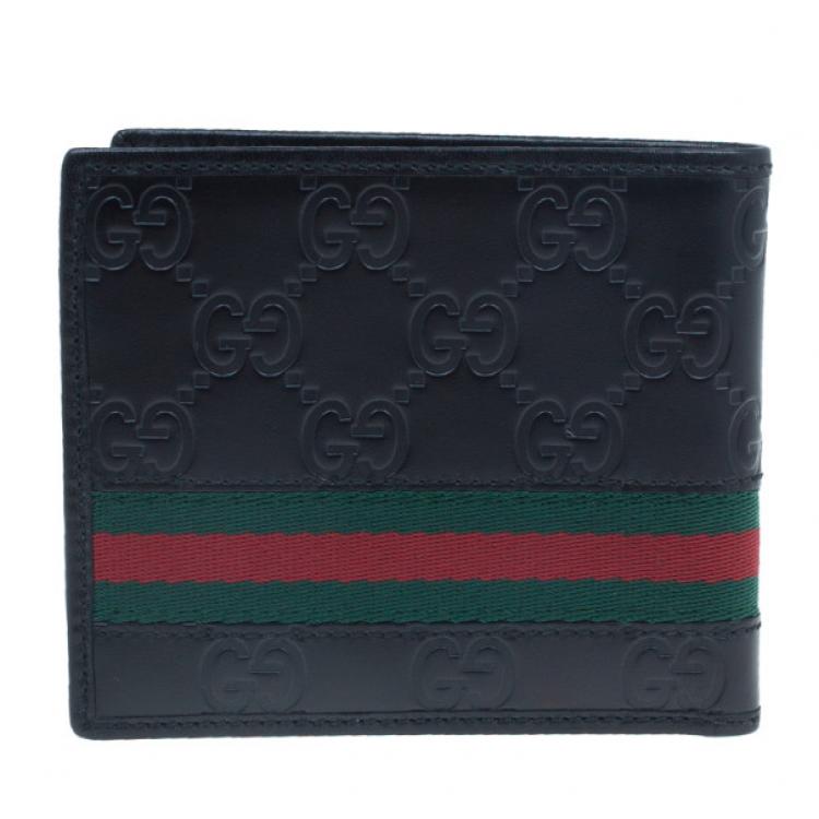 striped gucci mens wallet