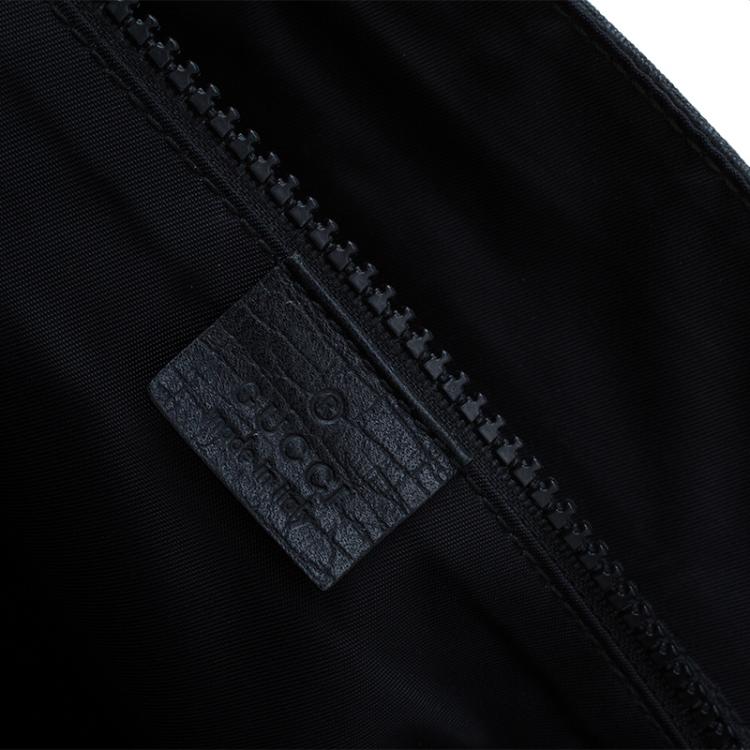 Pre Owned Gucci Black GG Coated Canvas Messenger Bag