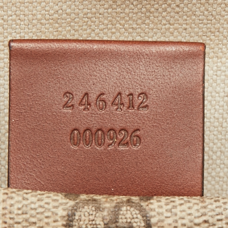 Pre Owned Gucci Beige Supreme Canvas Web Messenger Bag