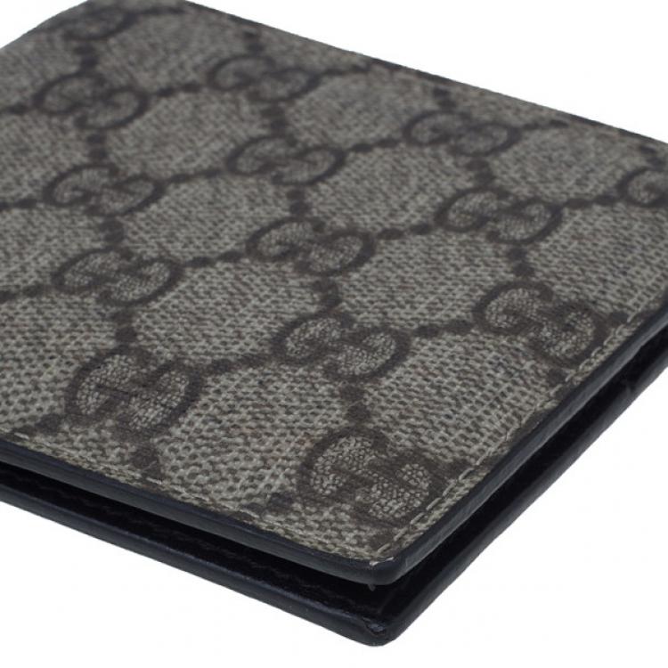 Pre Owned Gucci GG Supreme Compact Wallet